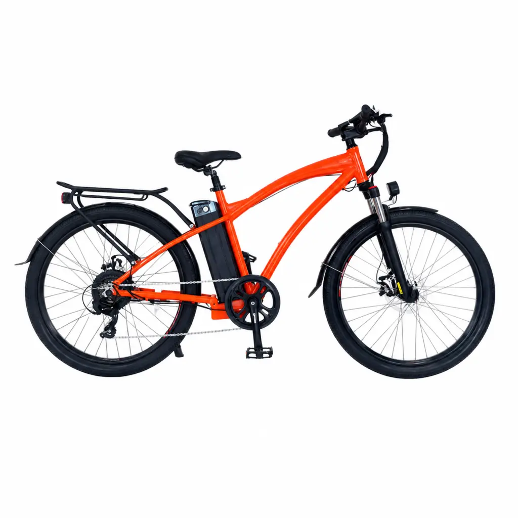 Esin light electric cargo bike in Shortmile orange