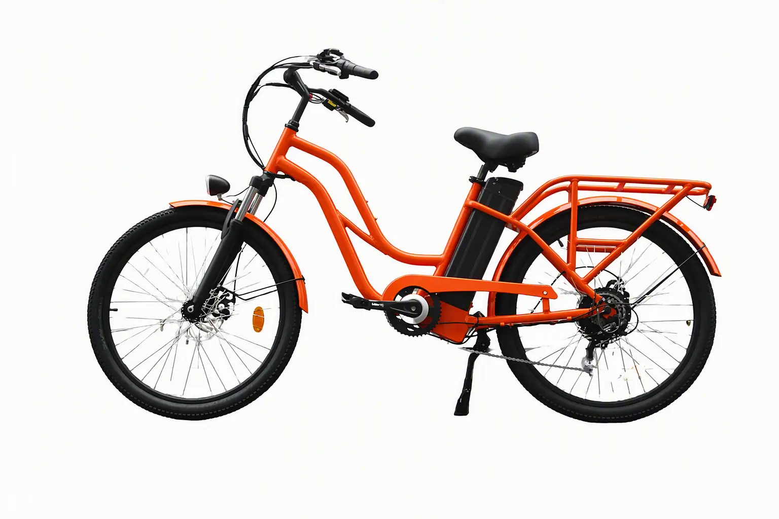 Jara Cargo electric cargo bike in Shortmile orange