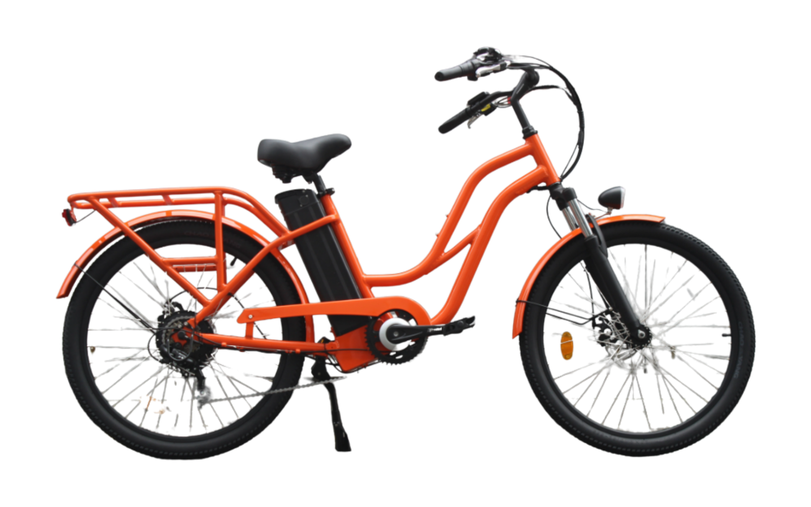 Jara Cargo electric cargo bike in Shortmile orange