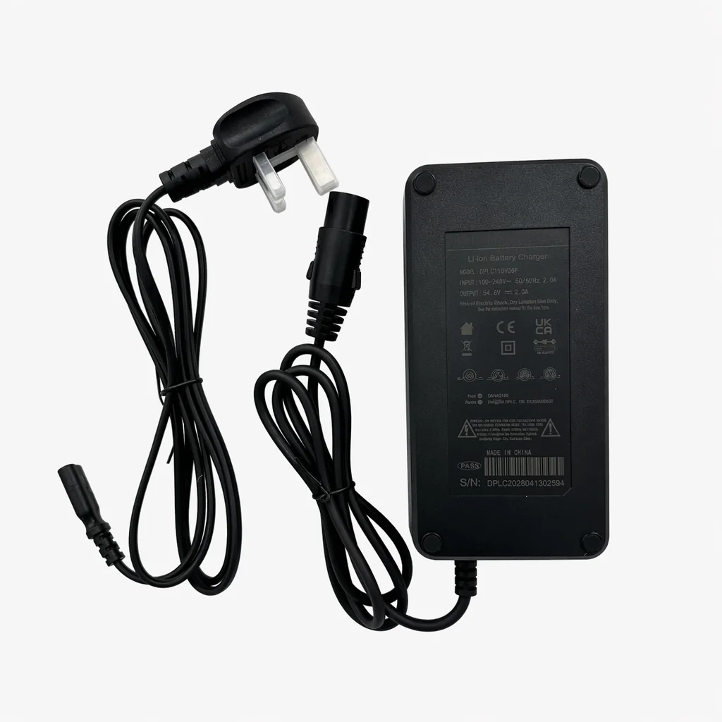 54.6V 2A UK plug Li-ion e-bike charger